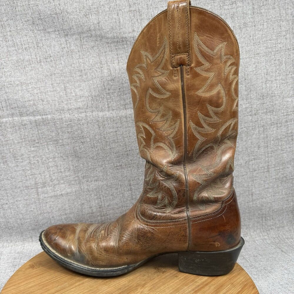 Ariat Heritage Cowboy Boots Men's 11 D Western Leather - Picture 5 of 11